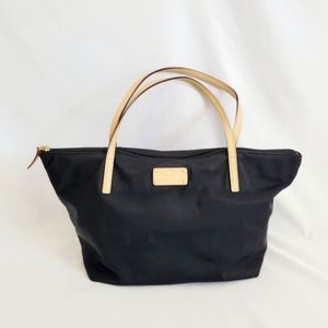 Kate Spade Black Tote with Cream Handles